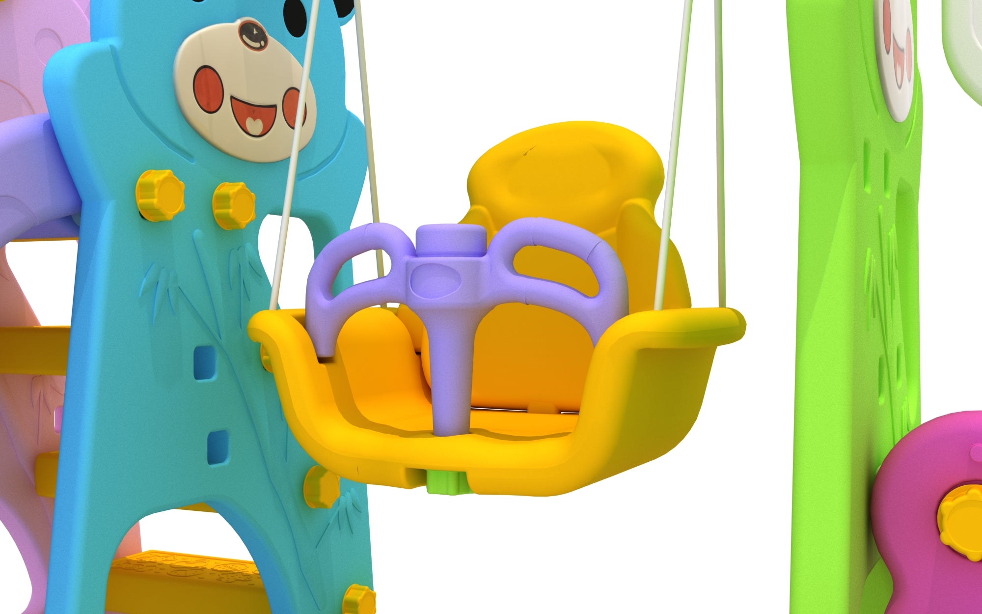 7 in1 Kids slide and swing multi sports play set