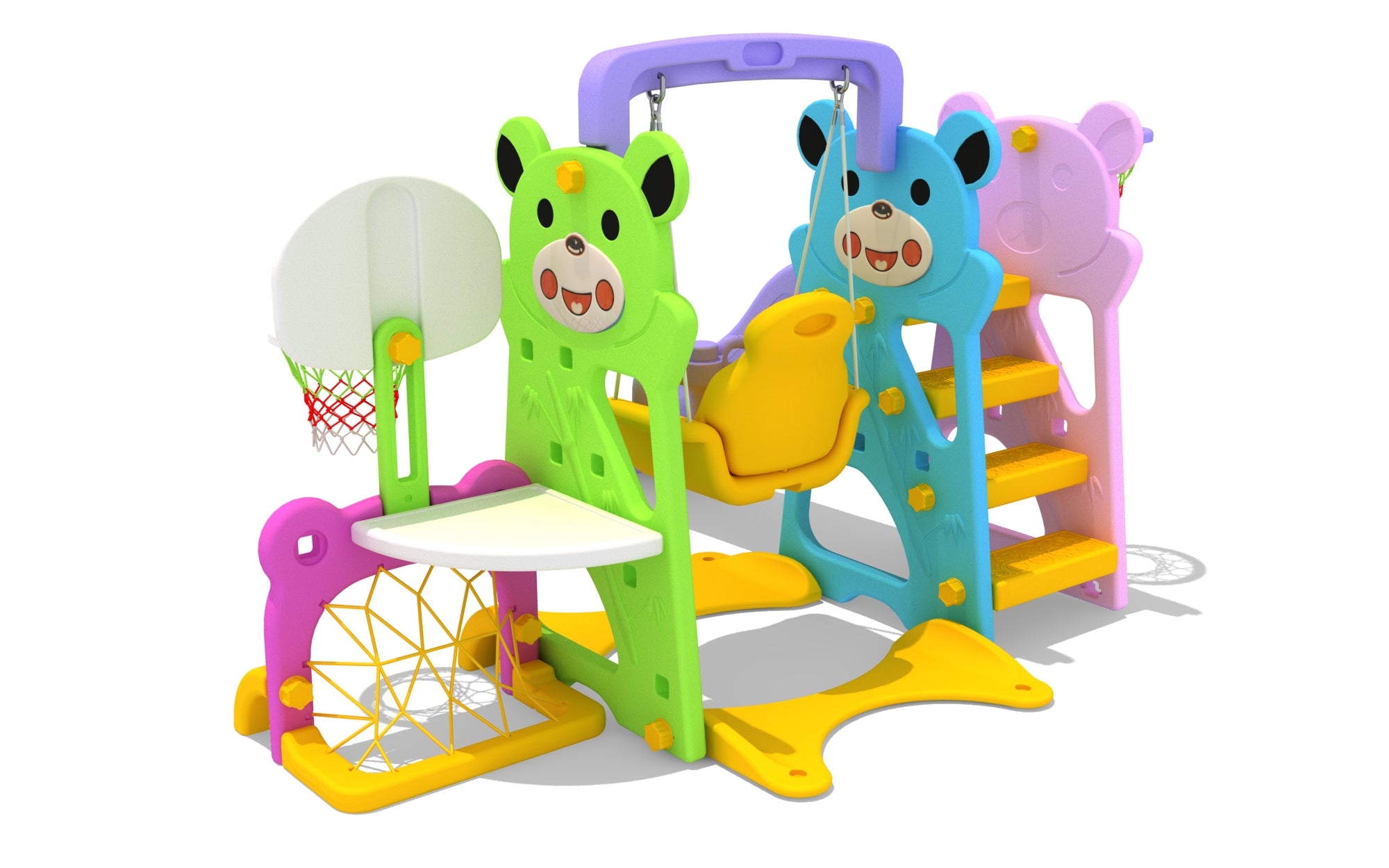 7 in1 Kids slide and swing multi sports play set
