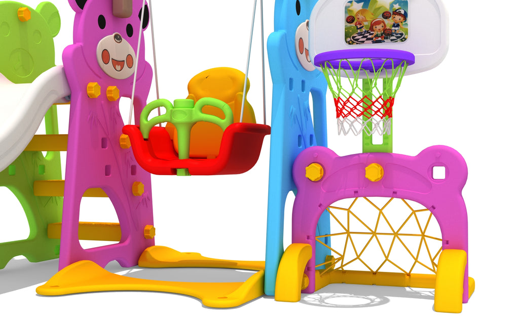 7 in1 Kids slide and swing multi sports play set