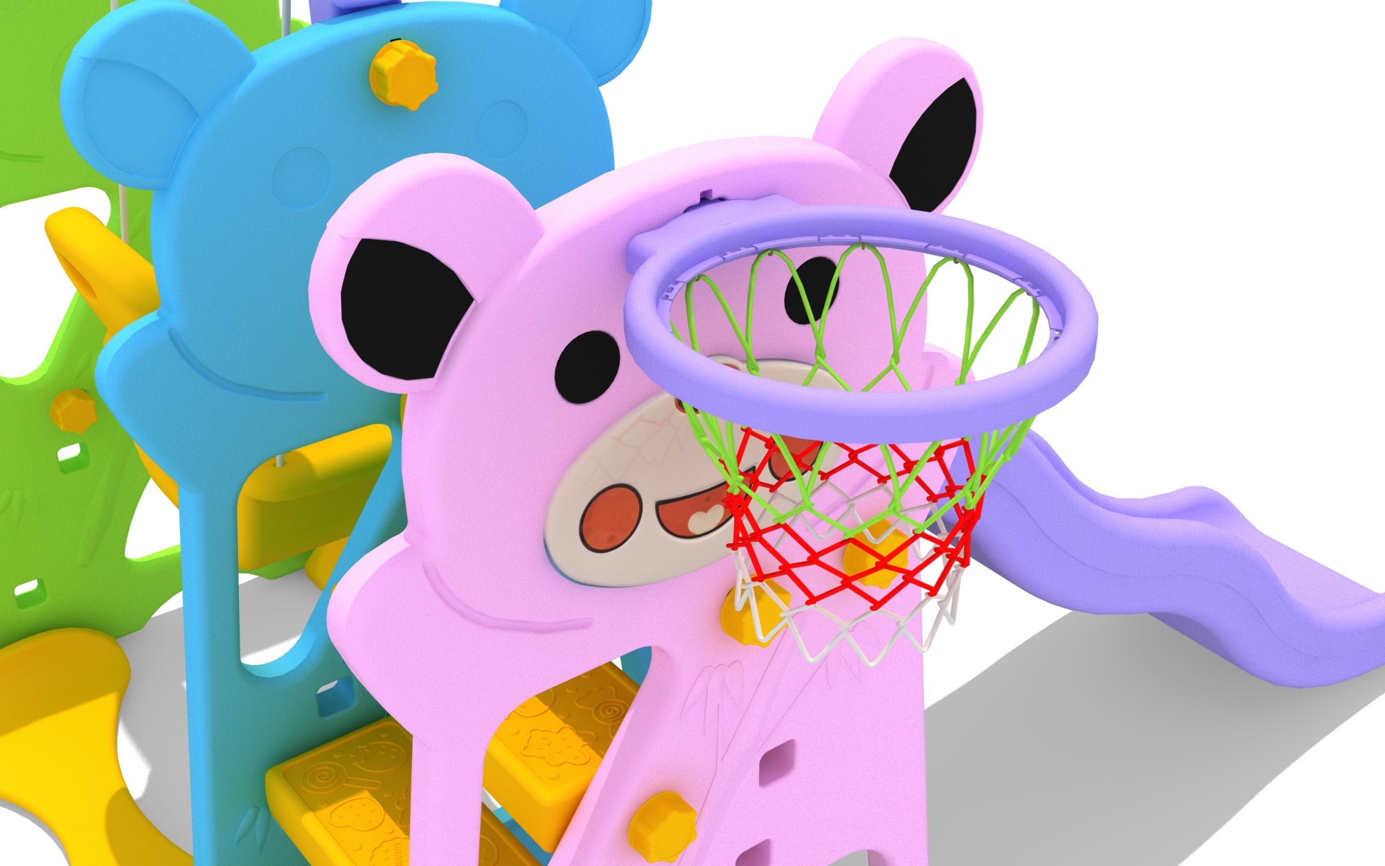 7 in1 Kids slide and swing multi sports play set