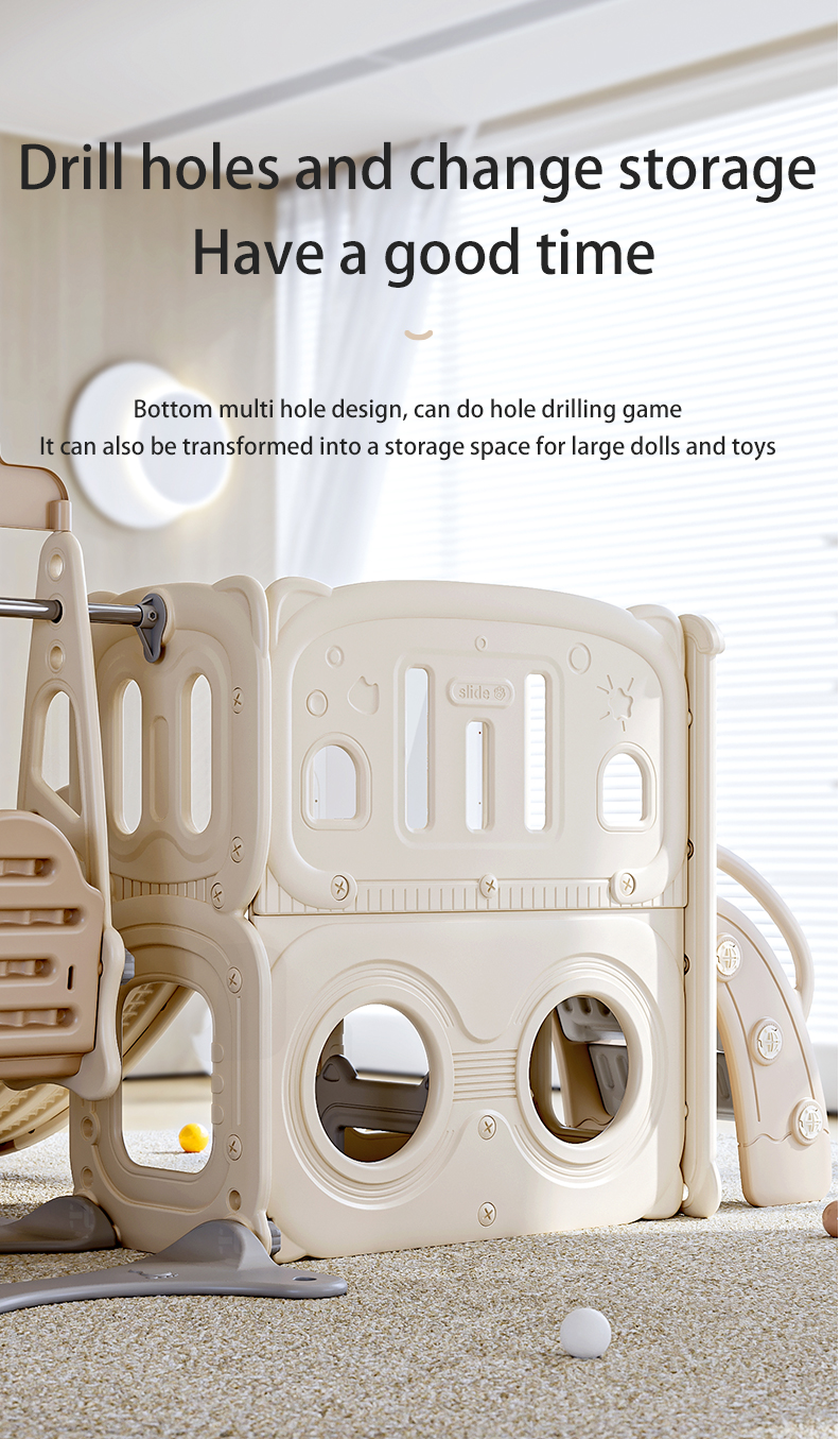 Multi activity kids swing and slide play set