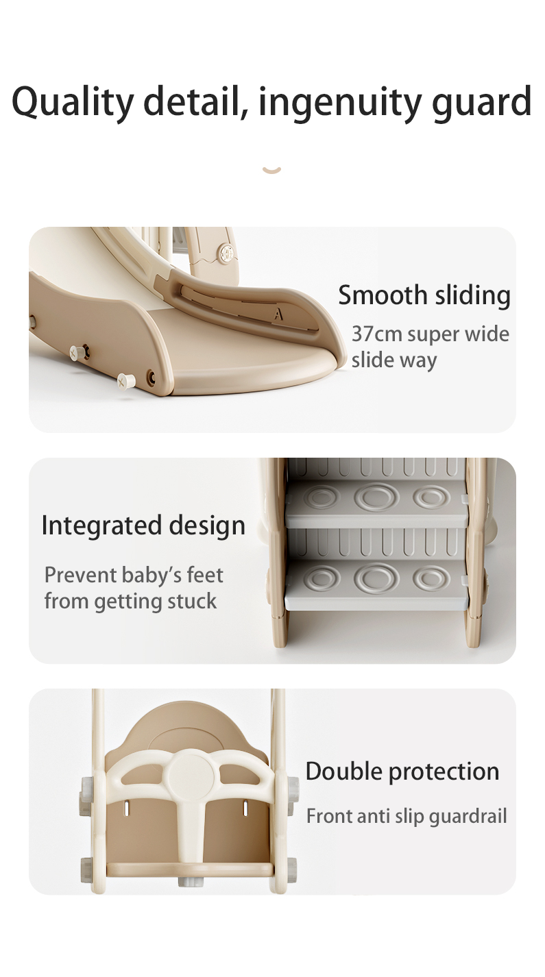 Multi activity kids swing and slide play set