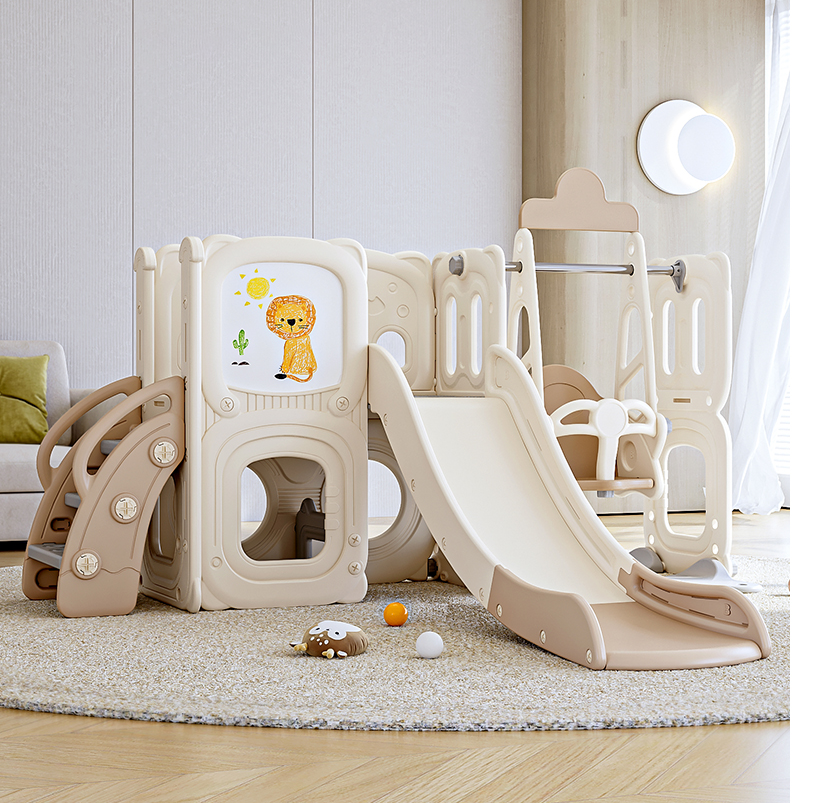 Multi activity kids swing and slide play set